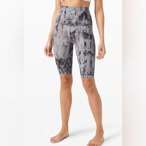 Lululemon Align Diamond Dye Super High Rise 10” Game Day Dark Chrome Size 4 EUC